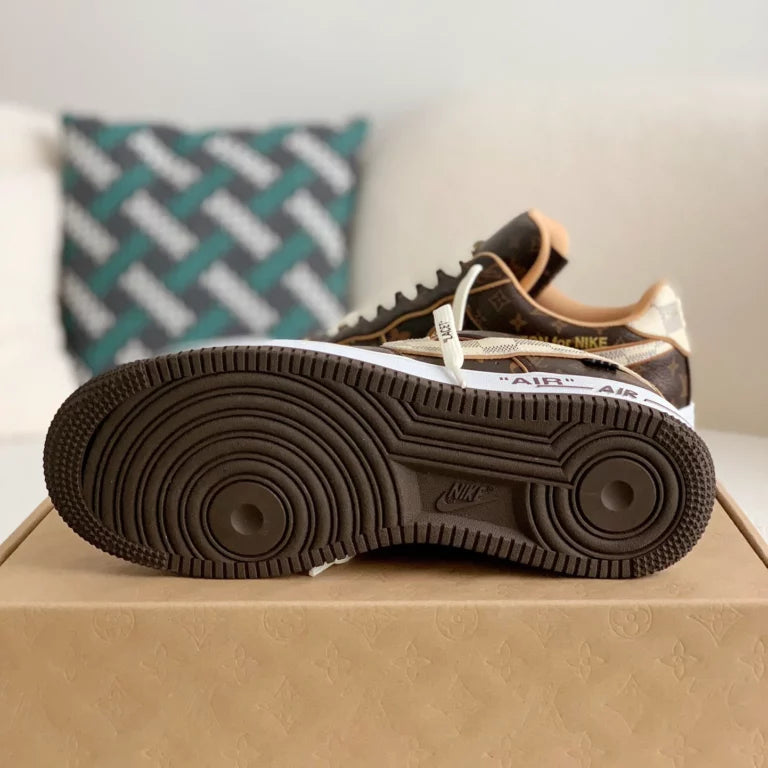 Louis Vuitton x Nike Air Force 1 Low ‘Monogram Brown Damier Azur’