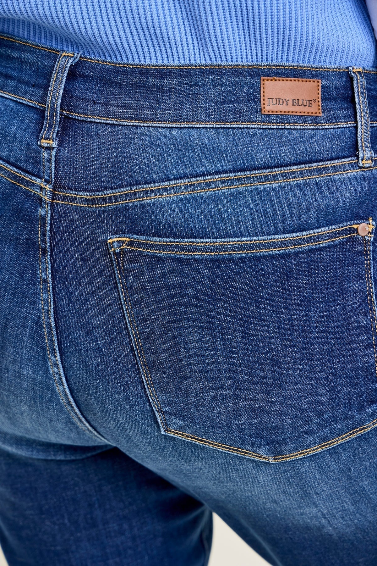 Natalie Mid Rise Non-Distressed Hem Bootcut Jeans - PLUS