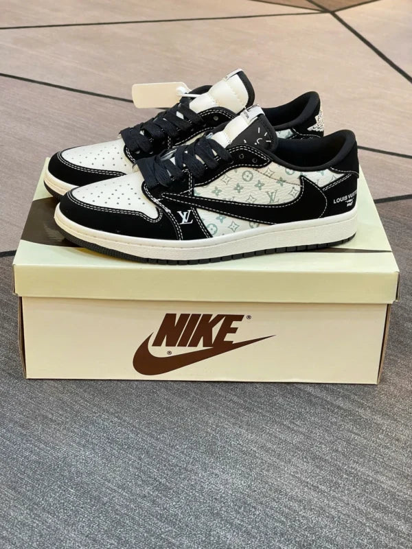 Louis Vuitton x Nike Air Jordan 1 Low “Panda Monogram” (Custom)