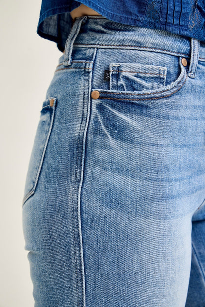 Kamila High Rise Tummy Control Straight Jeans