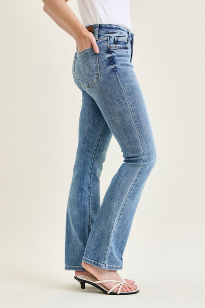 Ashley Mid Rise Bootcut Jeans