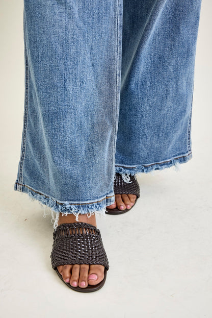 Sage High Rise Retro Wide Leg - PLUS