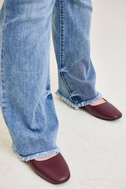 Dana High Rise Bootcut with Fray Hem - PLUS
