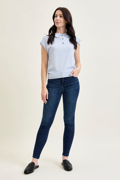 Gia High Rise Super Dark Skinny Jeans
