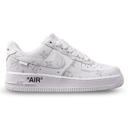Louis Vuitton x Nike Air Force 1 Frost White Luxe Edition (Custom)