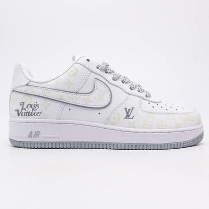 Louis Vuitton x Nike Air Force 1 Monogram Grey Frost Edition (Custom)