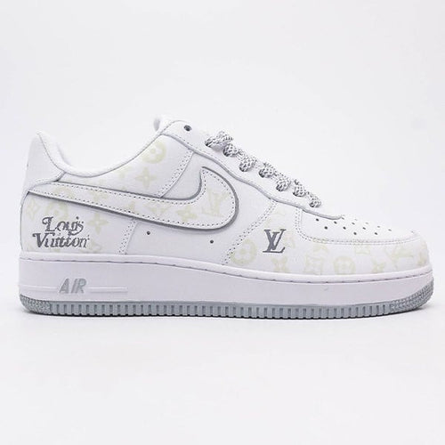 Louis Vuitton x Nike Air Force 1 Monogram Grey Frost Edition (Custom)