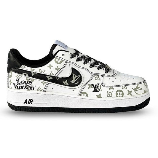 Louis Vuitton x Nike Air Force 1 Monogram Black Edition (Custom)