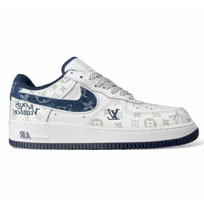Louis Vuitton x Nike Air Force 1 07 Low ‘White Blue’