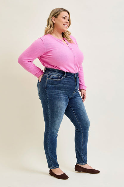 Jennifer Mid Rise ThermaDENIM Skinny Jeans Plus