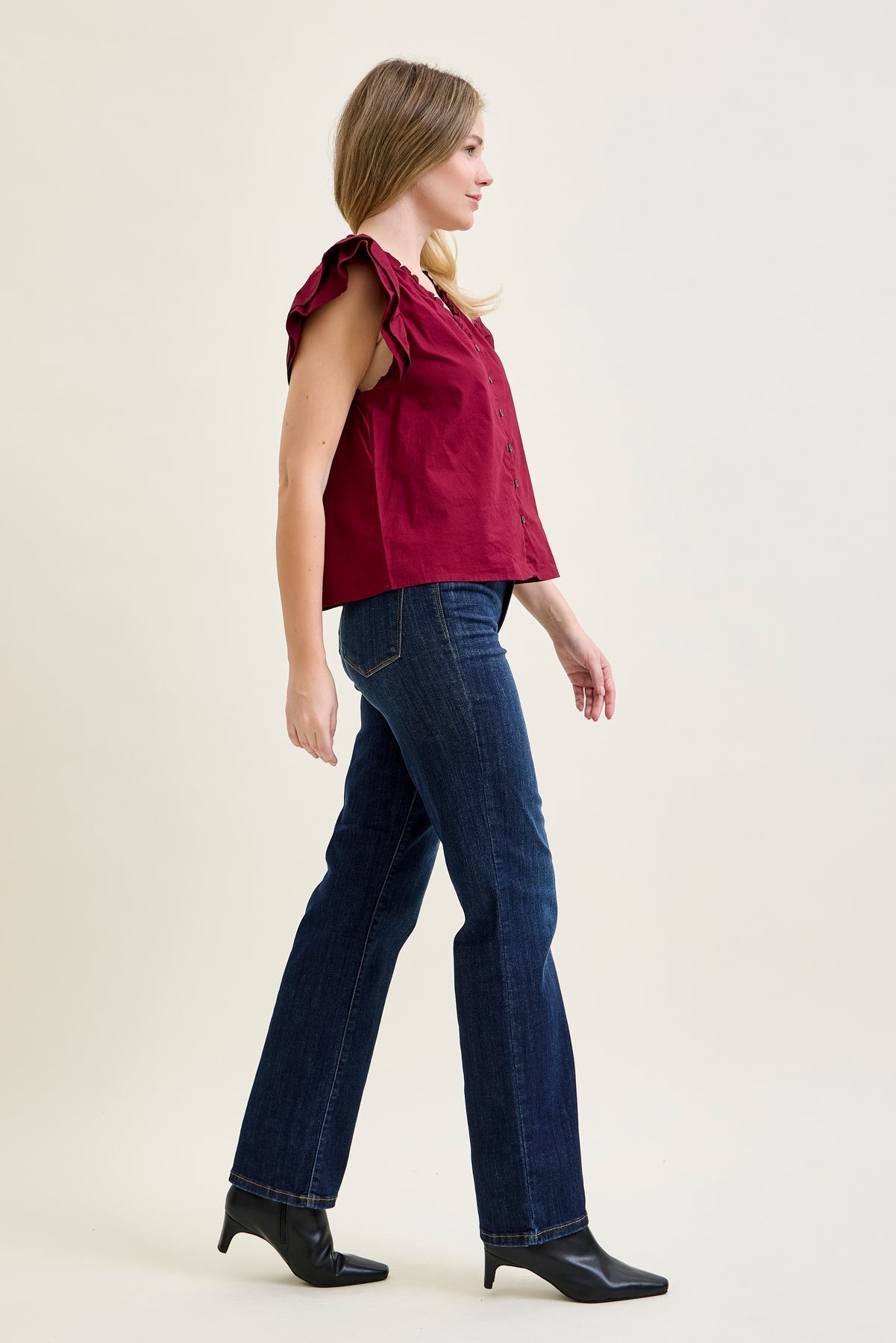 Paisley High Rise Straight Fit Classic Jeans