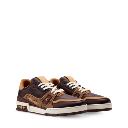 Louis Vuitton LV Trainer Brown Monogram Leather Sneaker