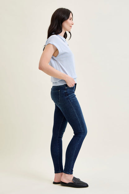 Gia High Rise Super Dark Skinny Jeans