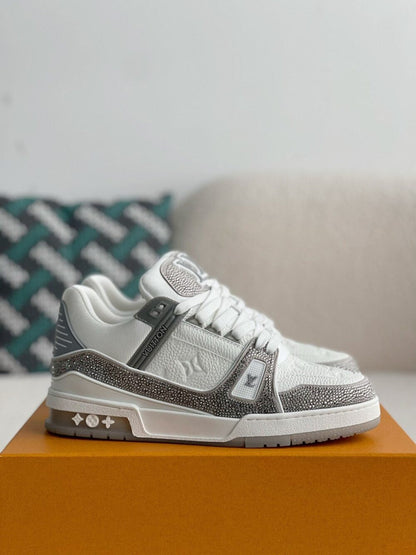 Louis Vuitton LV Trainer Sneaker ‘Denim Monogram Grey Diamond’