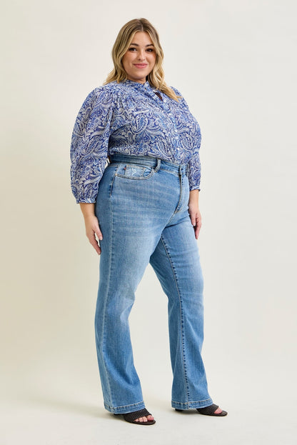 Aliana High Rise Trouser Straight Fit Jeans - PLUS