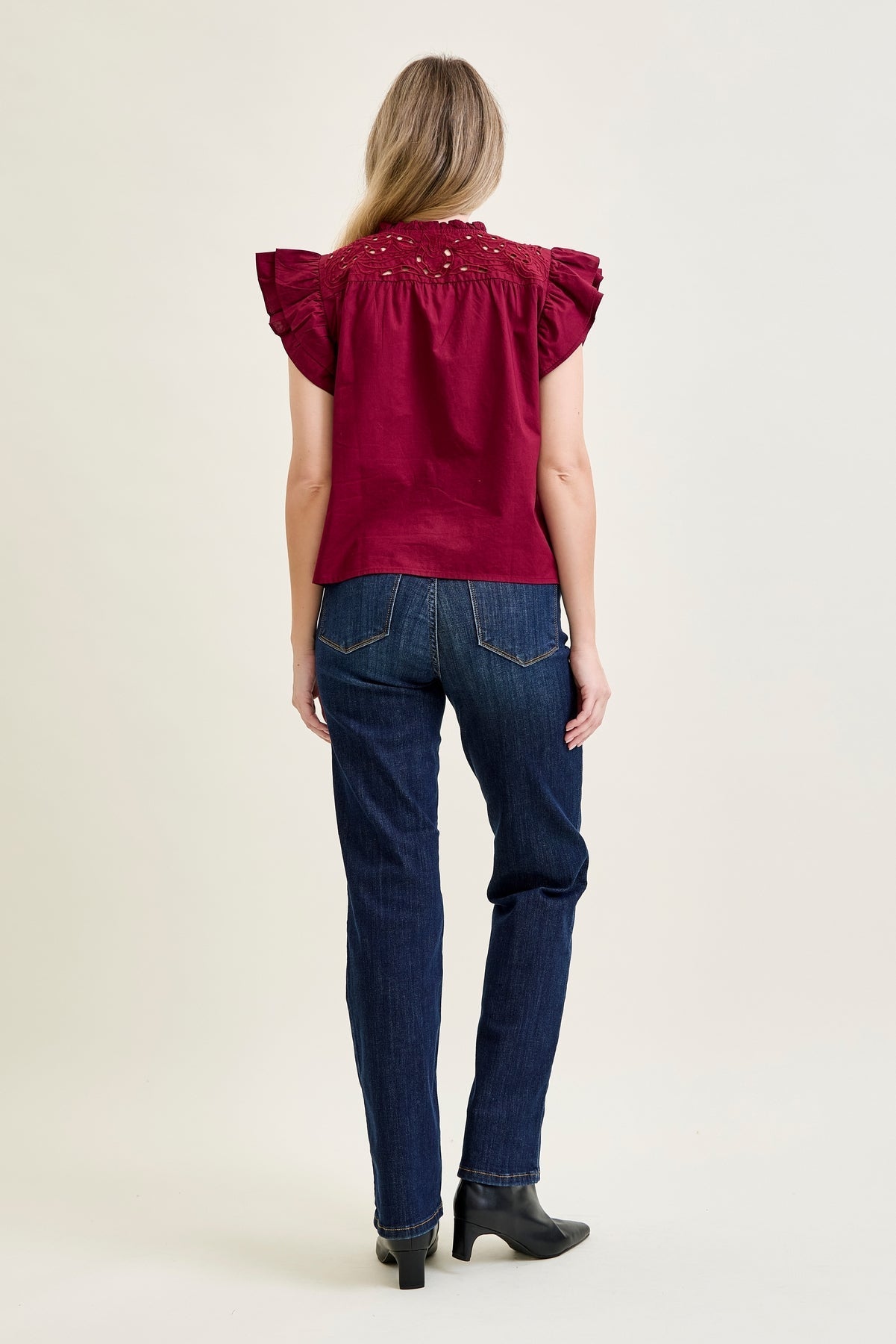 Paisley High Rise Straight Fit Classic Jeans