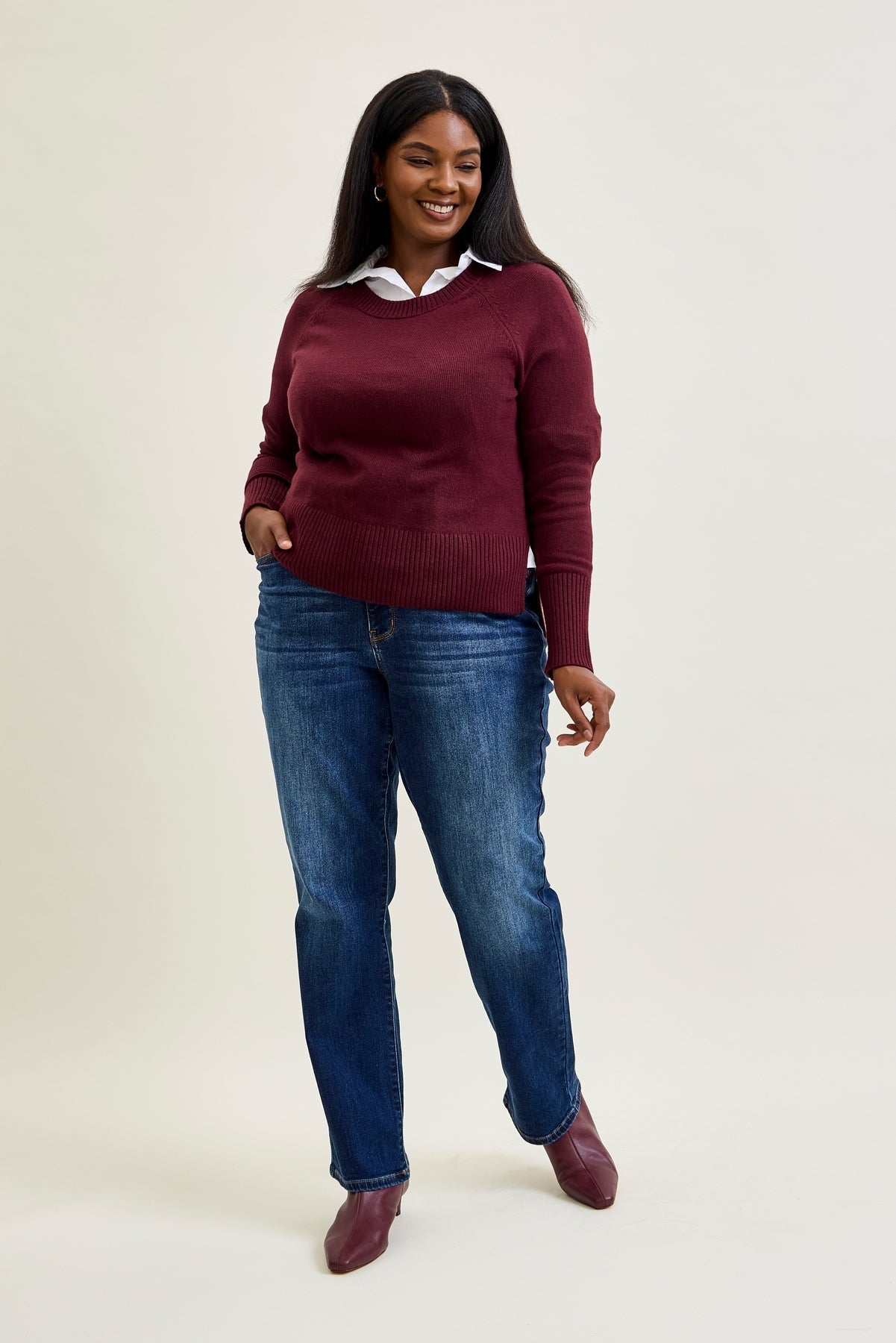 Tracy Vintage Wash ThermaDENIM Straight Fit Plus