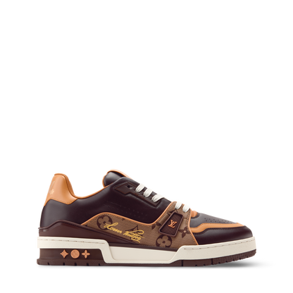 Louis Vuitton LV Trainer Brown Monogram Leather Sneaker