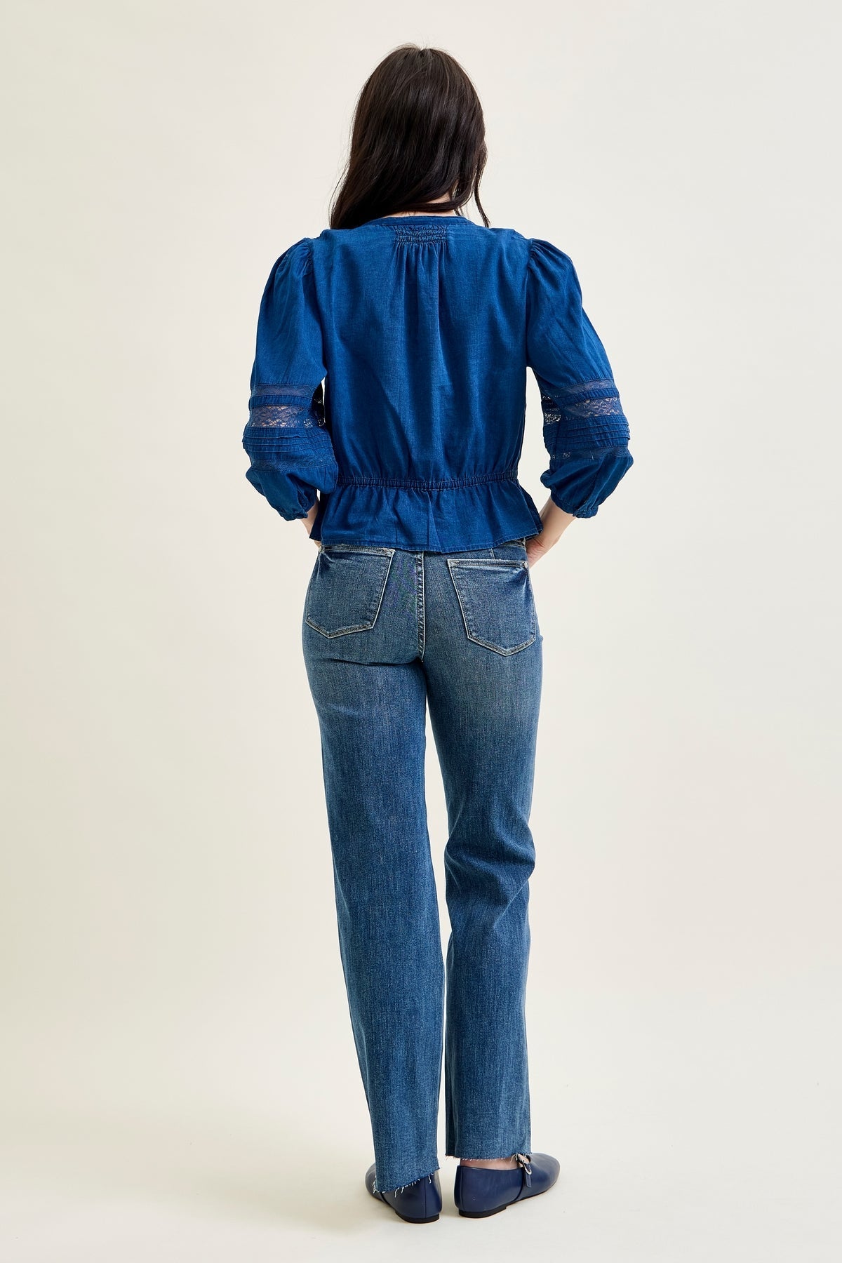 Alyson Mid Rise Tummy Control Vintage Straight Jeans