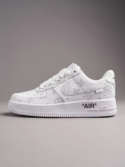 Louis Vuitton x Nike Air Force 1 Frost White Luxe Edition (Custom)