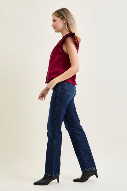 Paisley High Rise Straight Fit Classic Jeans
