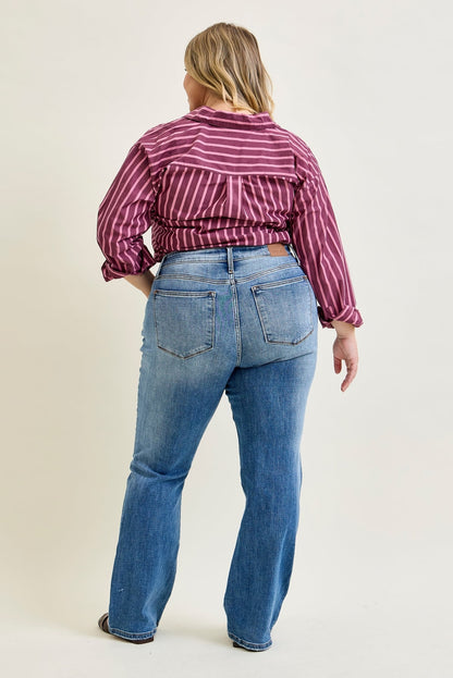 Lila Mid Rise Vintage Bootcut Jeans - PLUS