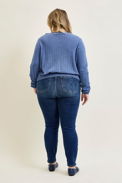 Lillian Mid Rise ThermaDENIM Skinny Jeans - PLUS