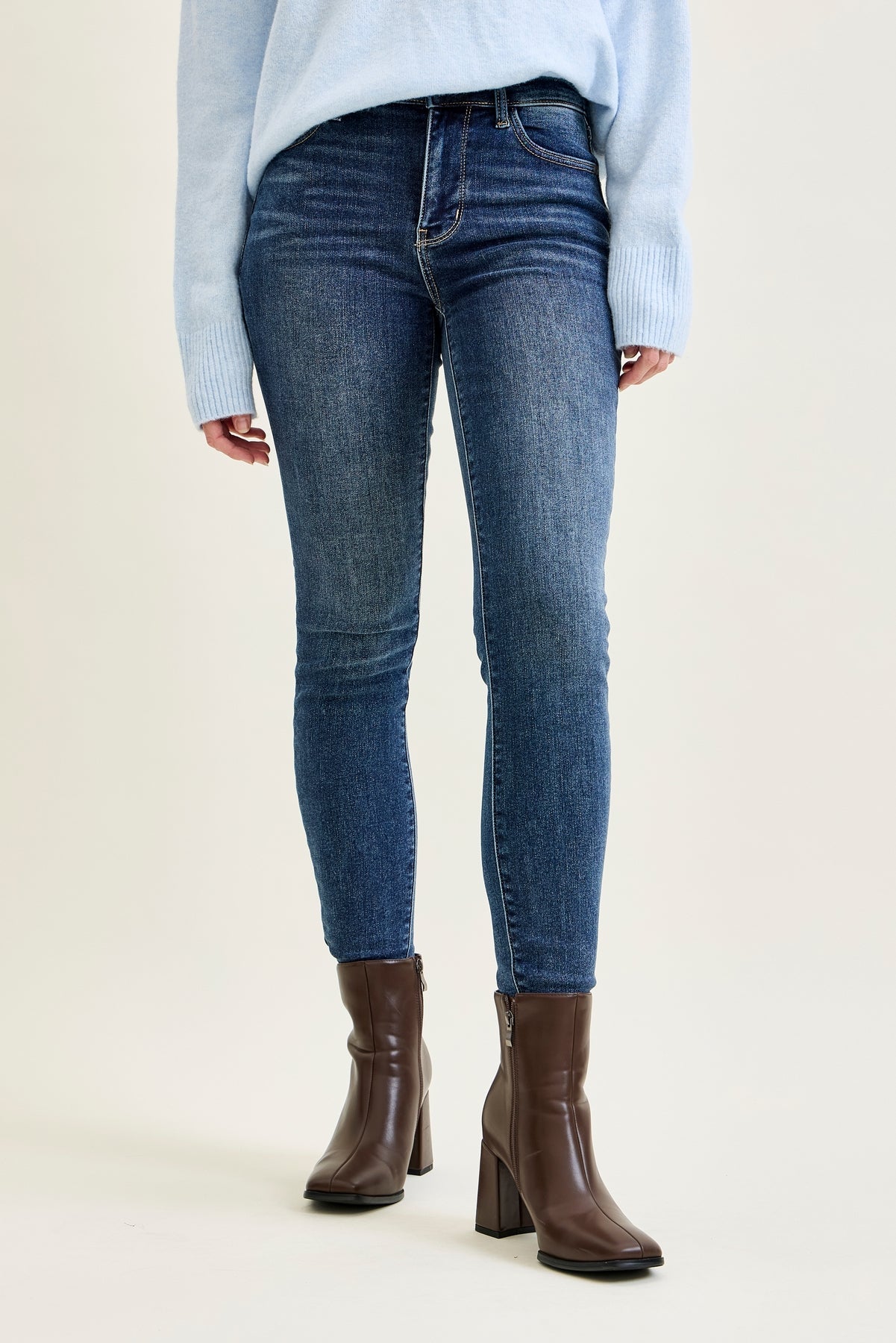 Jennifer Mid Rise ThermaDENIM Skinny Jeans