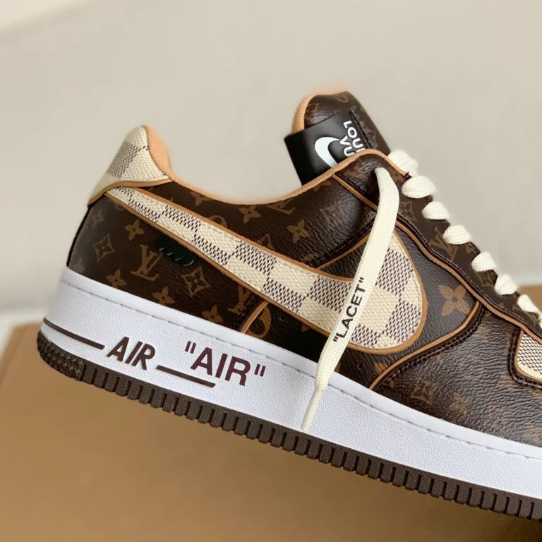 Louis Vuitton x Nike Air Force 1 Low ‘Monogram Brown Damier Azur’