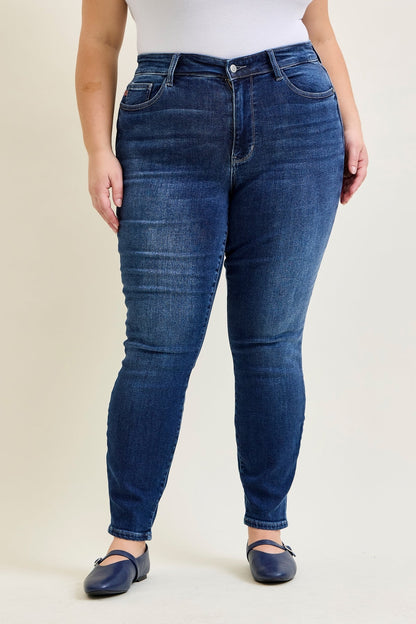 Lillian Mid Rise ThermaDENIM Skinny Jeans - PLUS