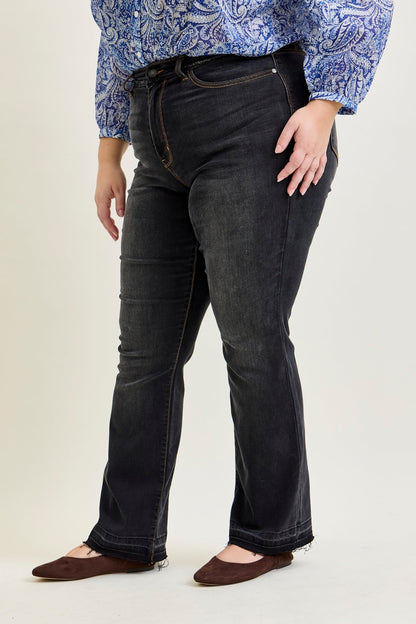 Baylee High Rise Released Hem Slim Bootcut Jeans - PLUS