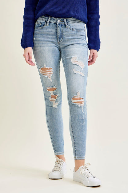 Darla Distressed Skinny Jeans