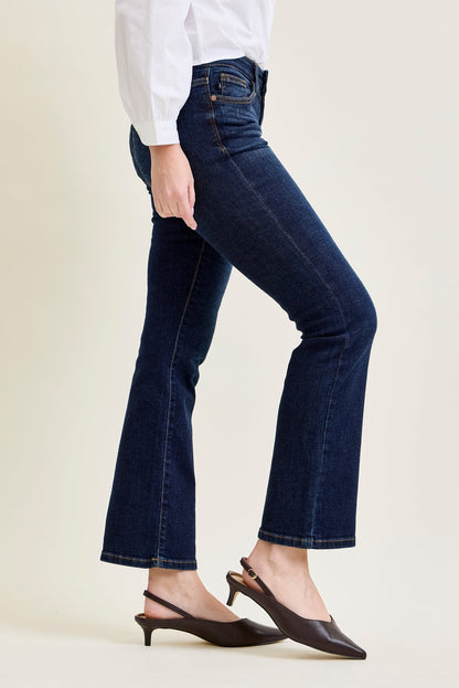 Elsy Whiskered Bootcut Jeans (29" Inseam)