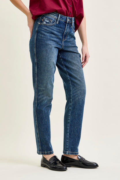 Riley High Rise Rigid Magic Straight Jeans