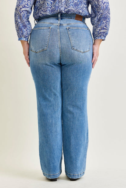 Aliana High Rise Trouser Straight Fit Jeans - PLUS