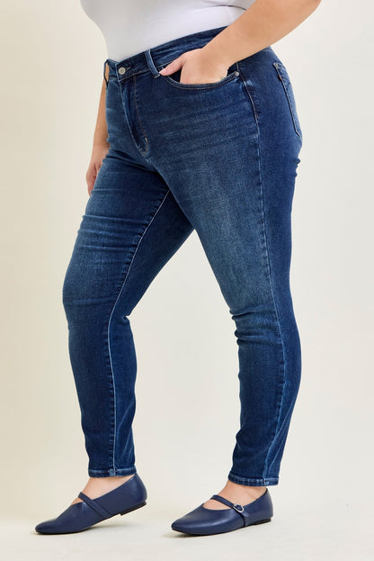 Lillian Mid Rise ThermaDENIM Skinny Jeans - PLUS