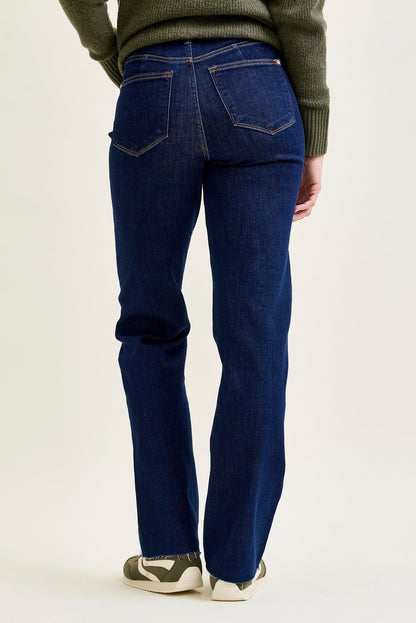 Chloe High Rise Vintage & Back Darts Straight Leg Jeans