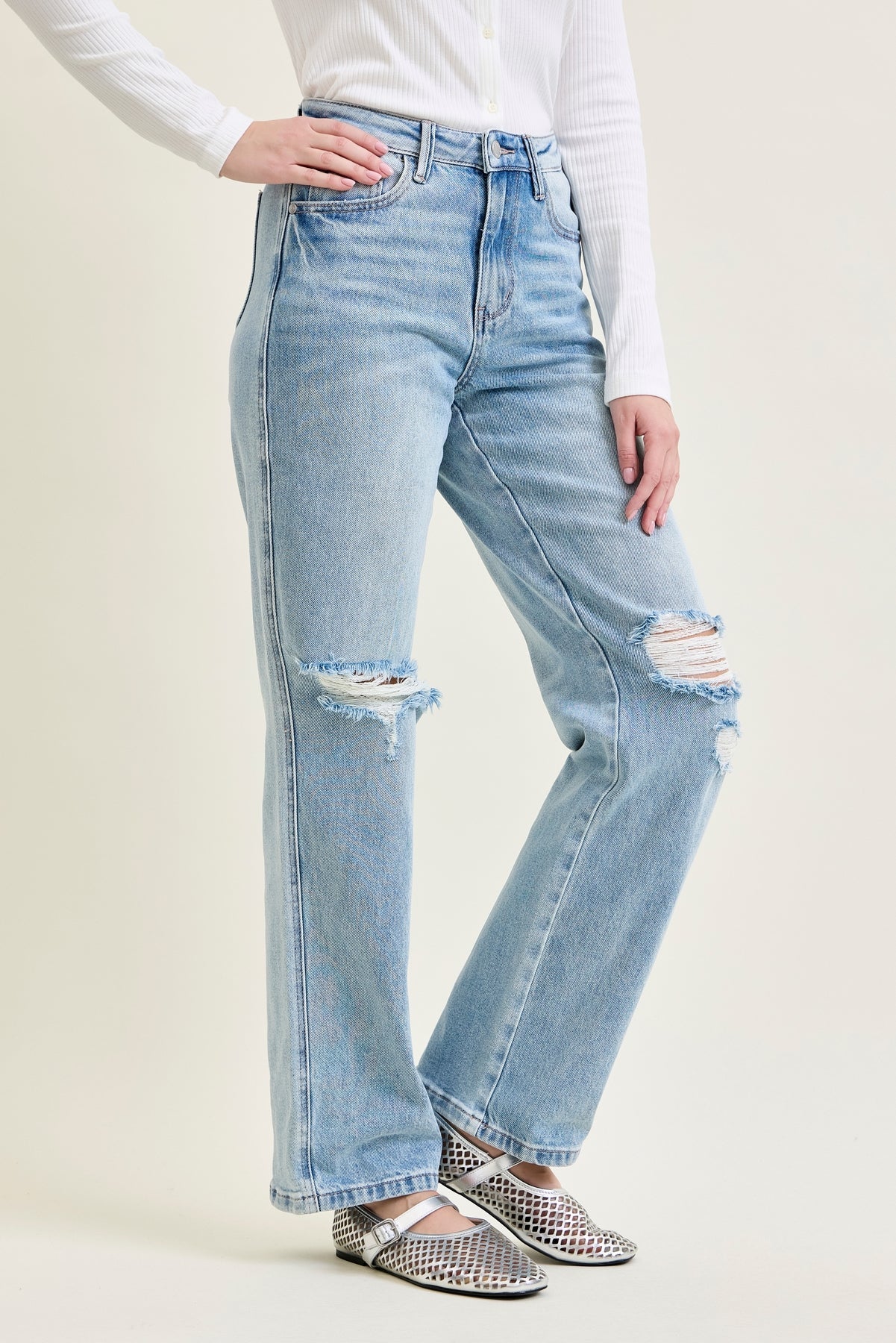 Laurel High Rise Rigid Magic 90's Straight Jeans