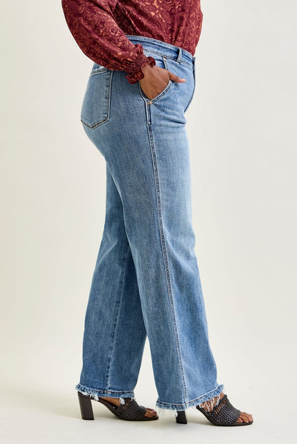 Sage High Rise Retro Wide Leg - PLUS