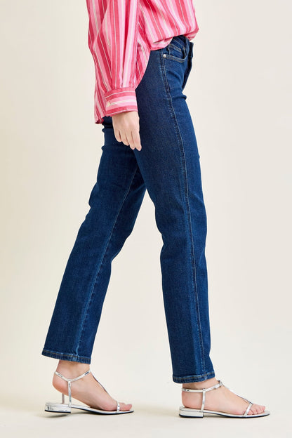 Daisy High Rise Tummy Control Classic Straight Jeans
