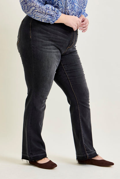 Baylee High Rise Released Hem Slim Bootcut Jeans - PLUS