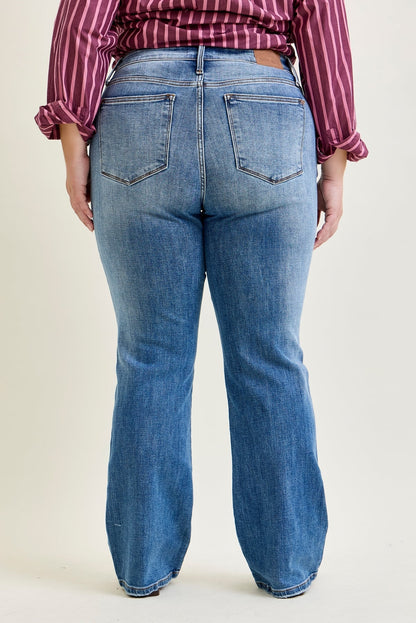 Lila Mid Rise Vintage Bootcut Jeans - PLUS