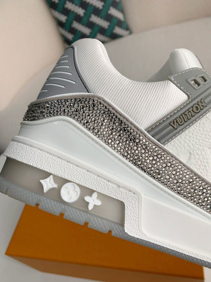Louis Vuitton LV Trainer Sneaker ‘Denim Monogram Grey Diamond’