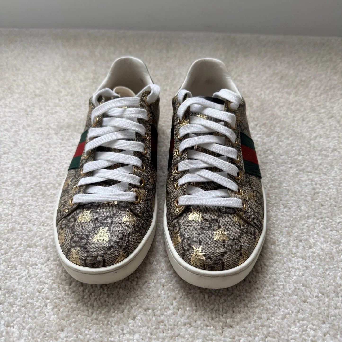 Gucci Ace GG Supreme Sneaker with Gold bees